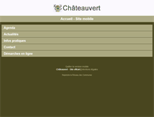 Tablet Screenshot of chateauvert.fr